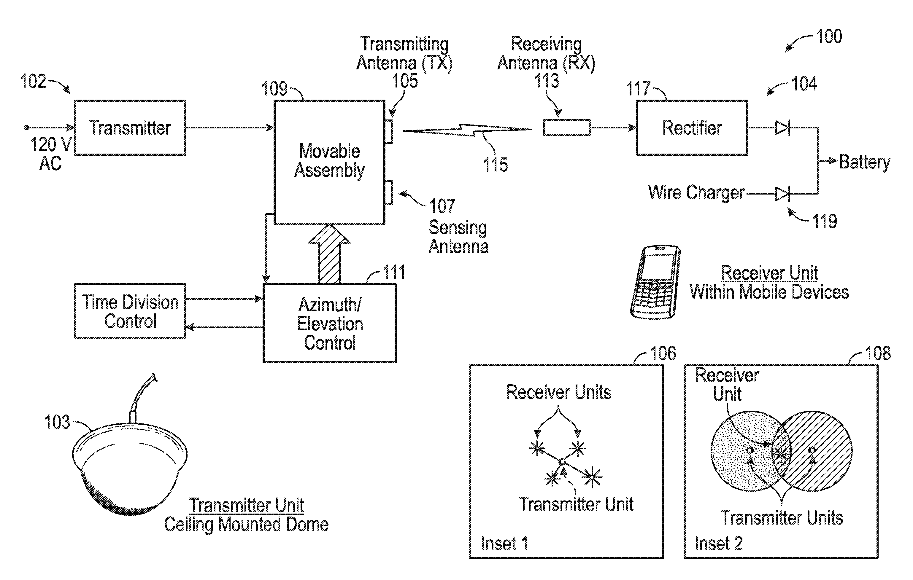 Method and apparatus for delivering energy to an electrical or electronic device via a wireless link