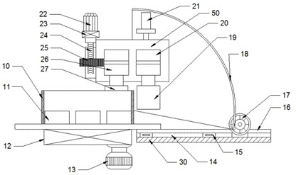 Plastic steel air duct flange machining device and machining method