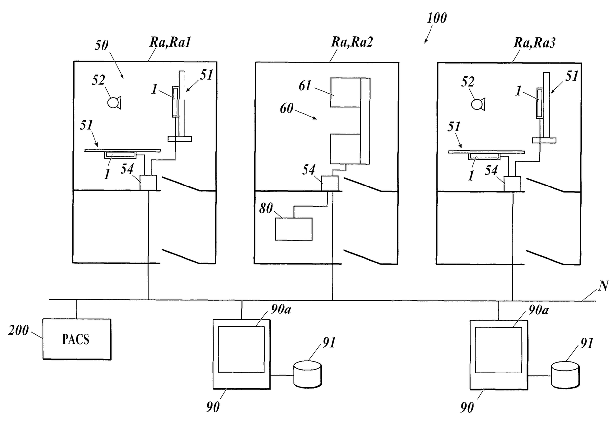 Diagnostic medical image system and method of introducing Talbot capturing device to diagnostic medical image system used for general capturing