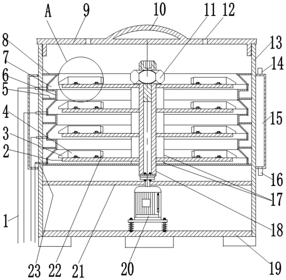 Nasal secretion sample treatment device