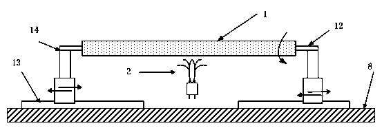 Machine tool for depositing optical fiber preform rods by outside chemical vapor deposition method