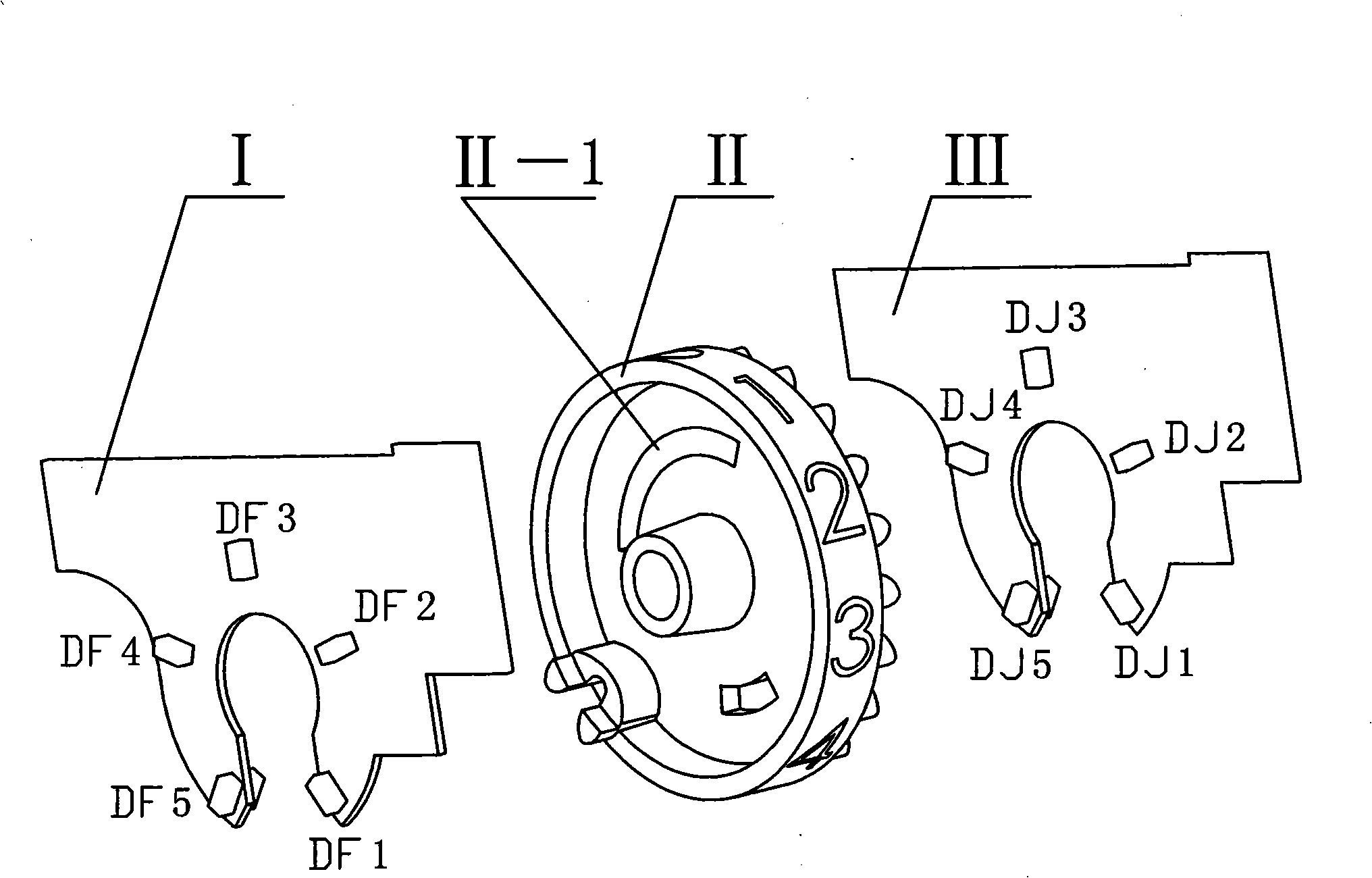 Photoelectric coding counting device and photoelectric coding counter