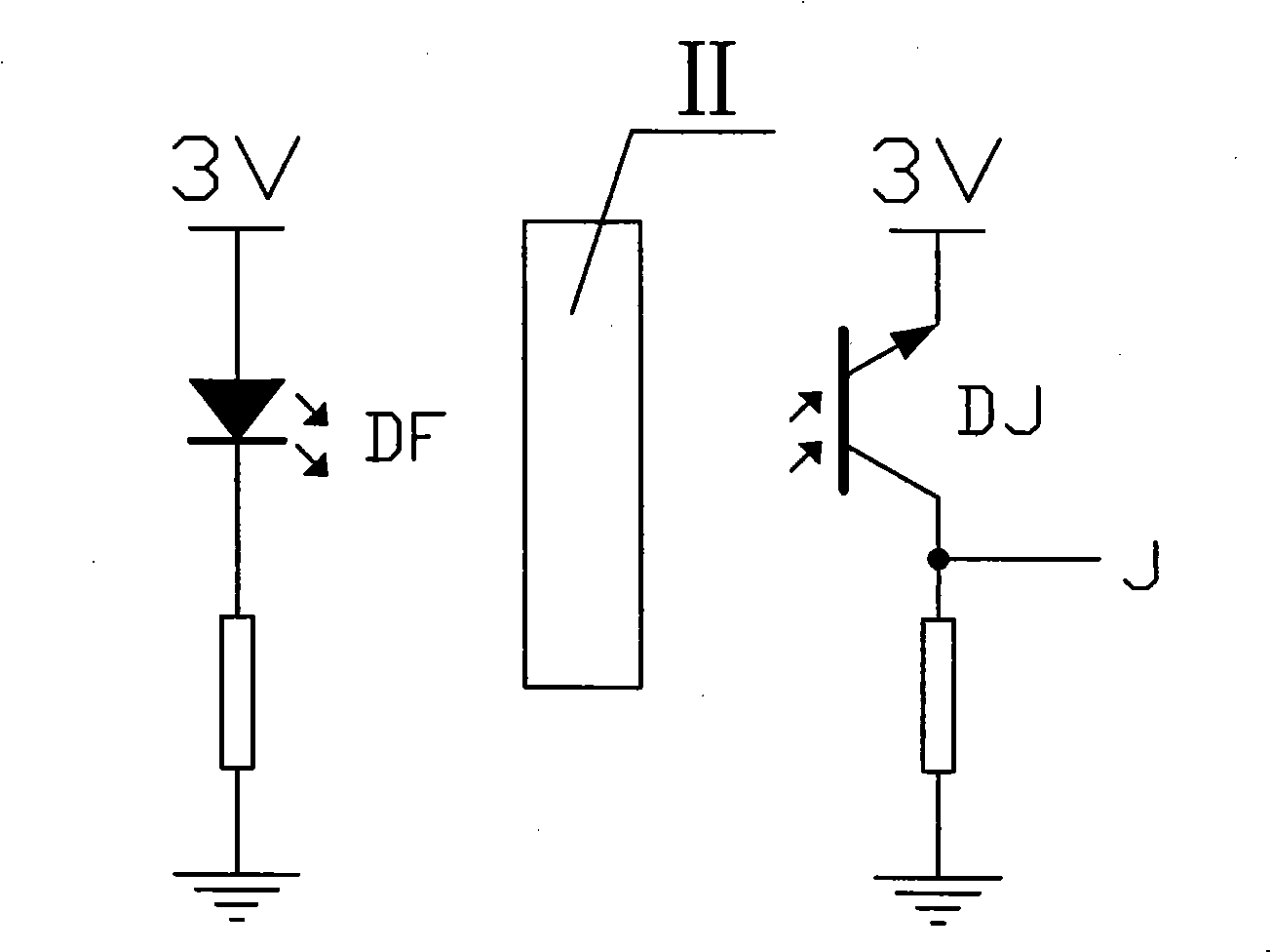 Photoelectric coding counting device and photoelectric coding counter