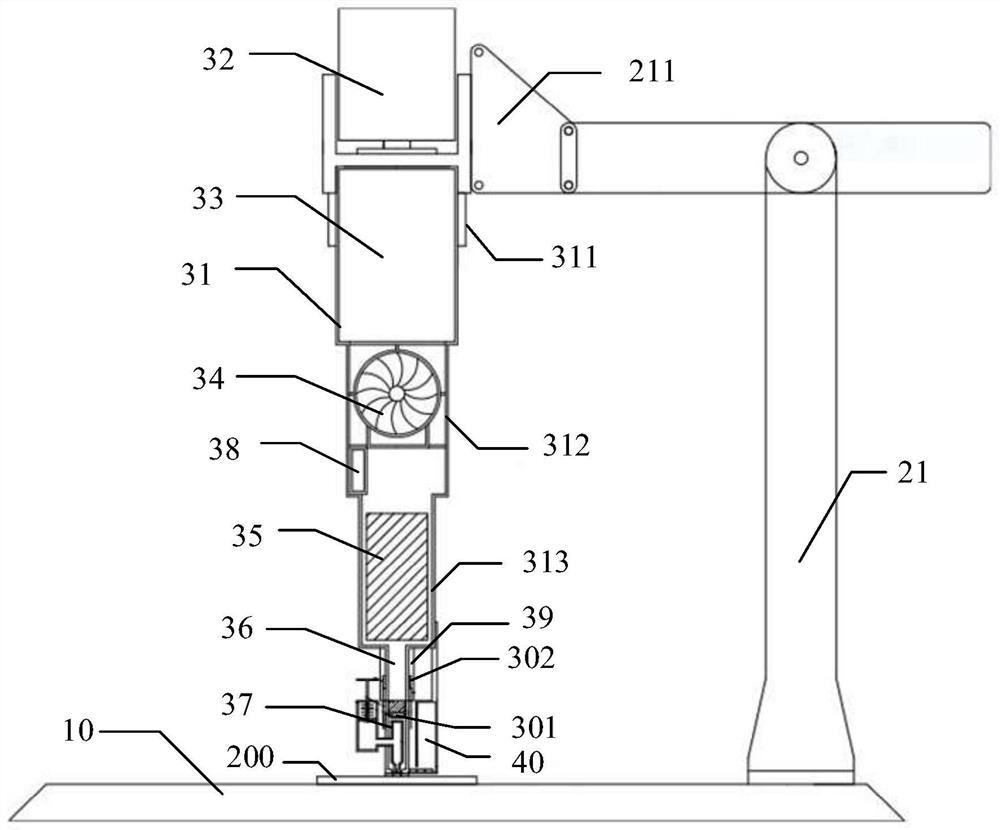 A LED module maintenance device