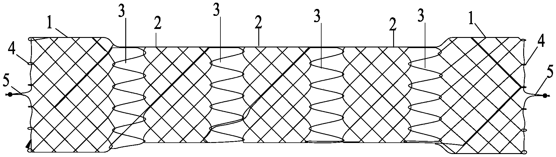 Integrated support convenient to recycle and weaving method thereof