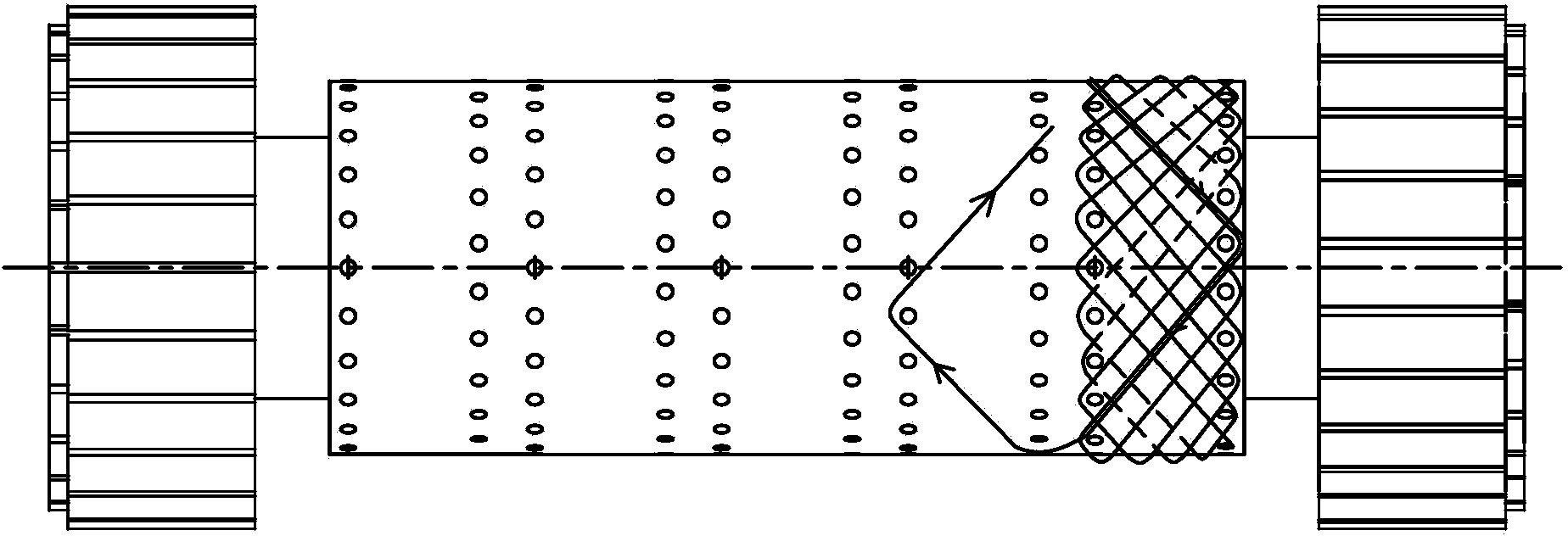 Integrated support convenient to recycle and weaving method thereof