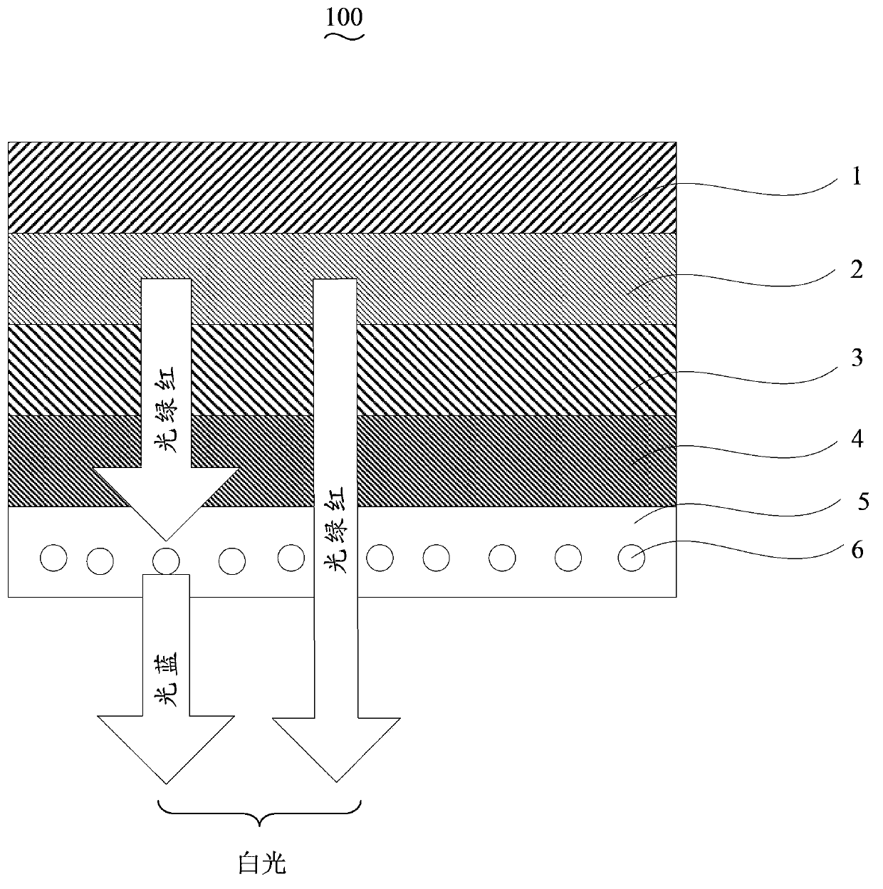 Dysprosium doped phosphate tellurite glass upconversion luminescent material, and preparation method and application thereof