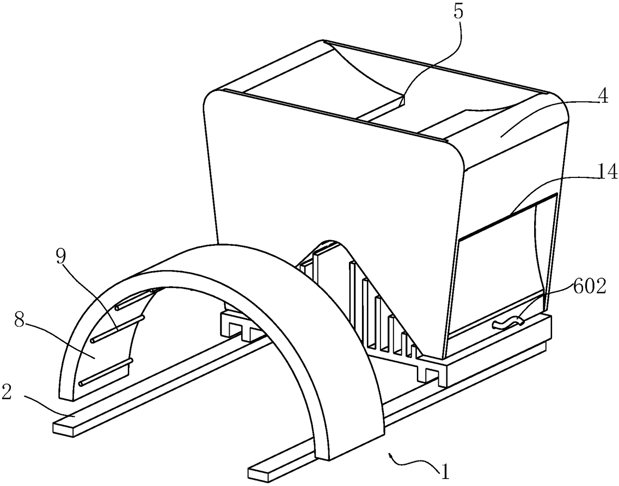 Radix polygonati officinalis slice separating device and using method thereof