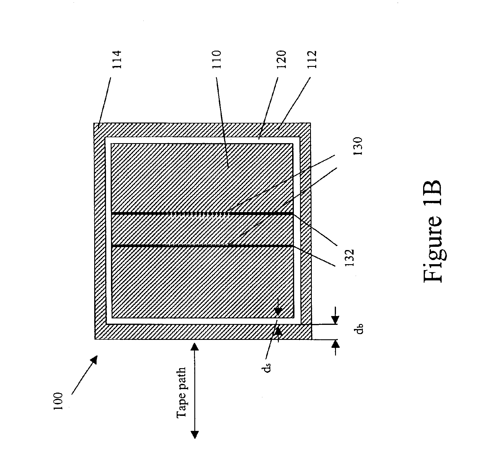 Tape head with thin support surface and method of manufacture