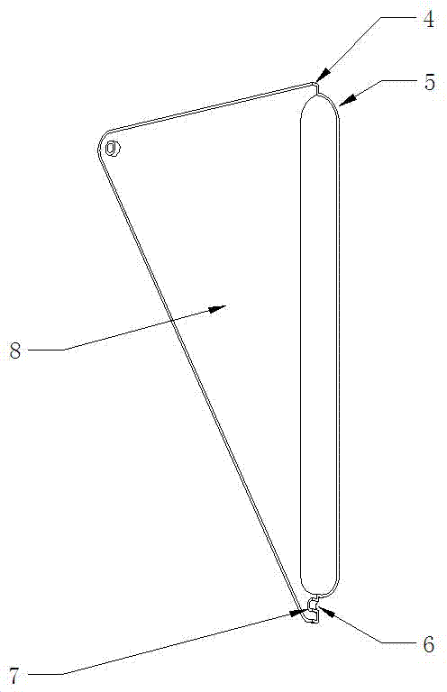 Vertical wall type wind power hanger