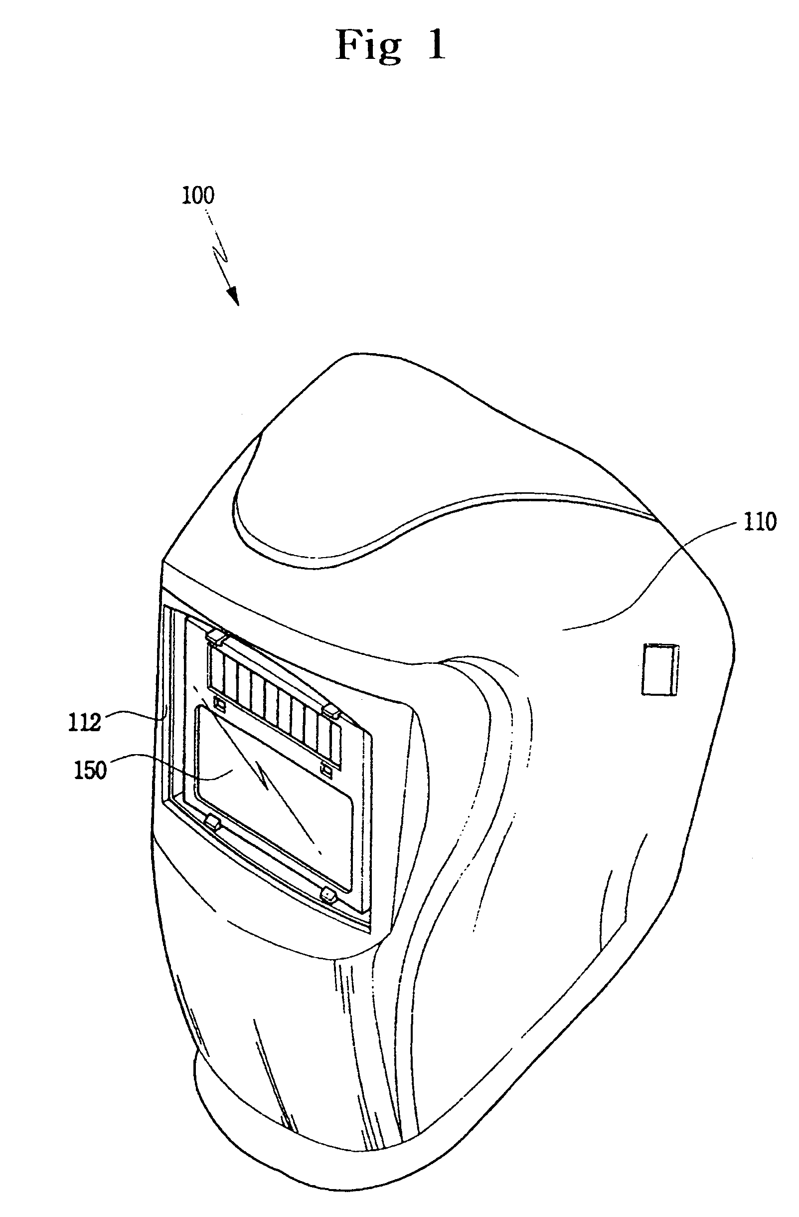 Welding helmet removable cartridge