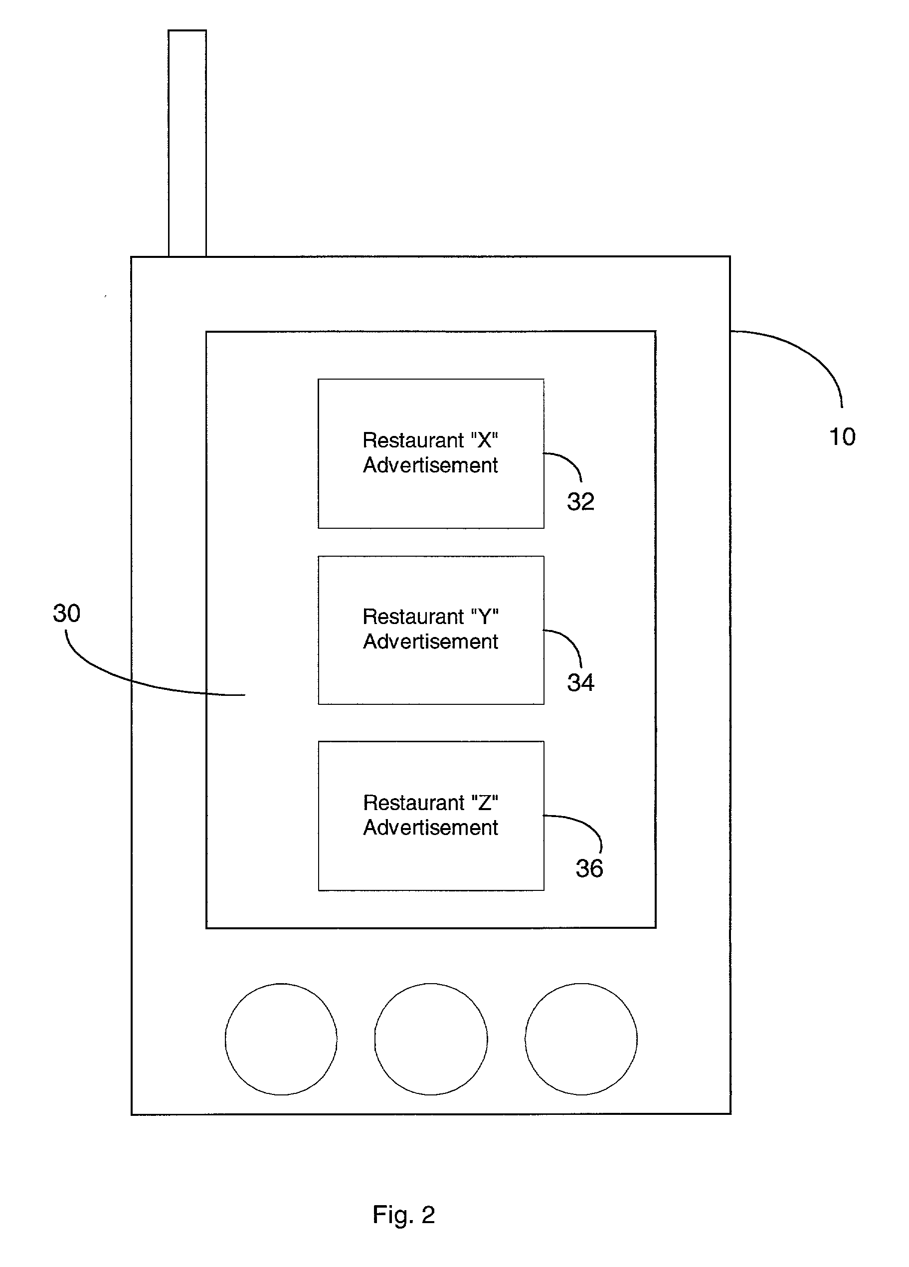 Method and system for selective advertisement display of a subset of search results