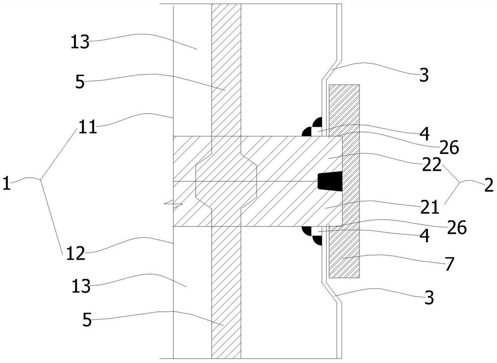 Concrete precast pile and connecting structure of concrete precast pile