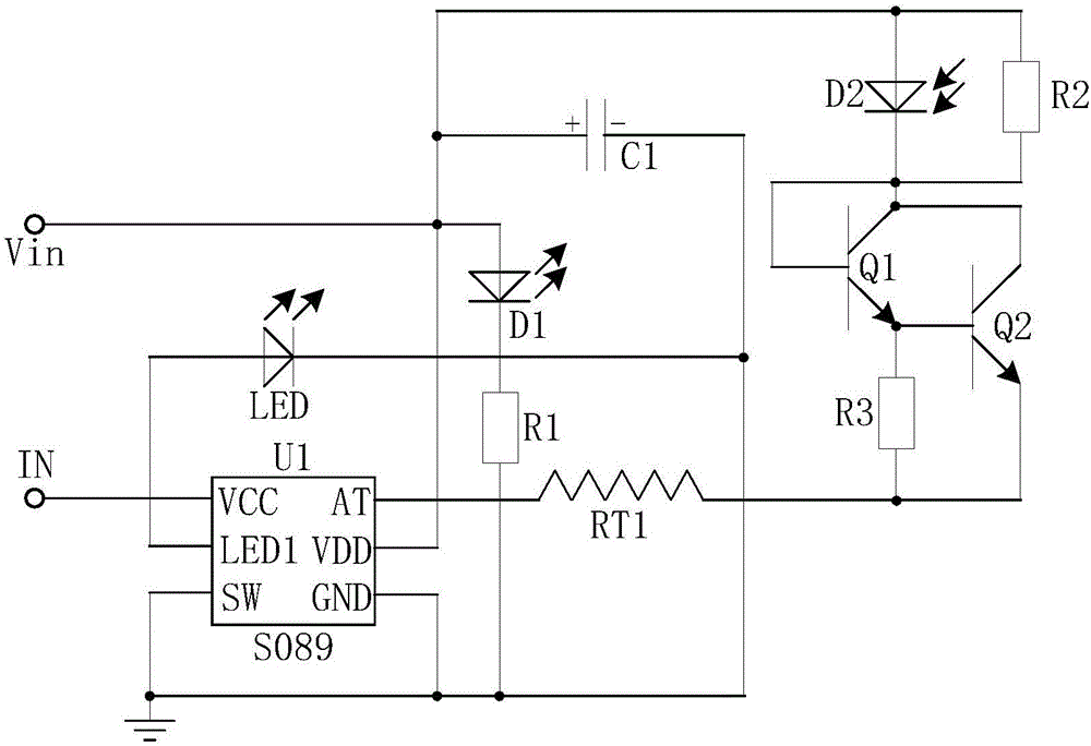 Electronic cigarette light-up circuit and ashtray based on electronic cigarette light-up circuit