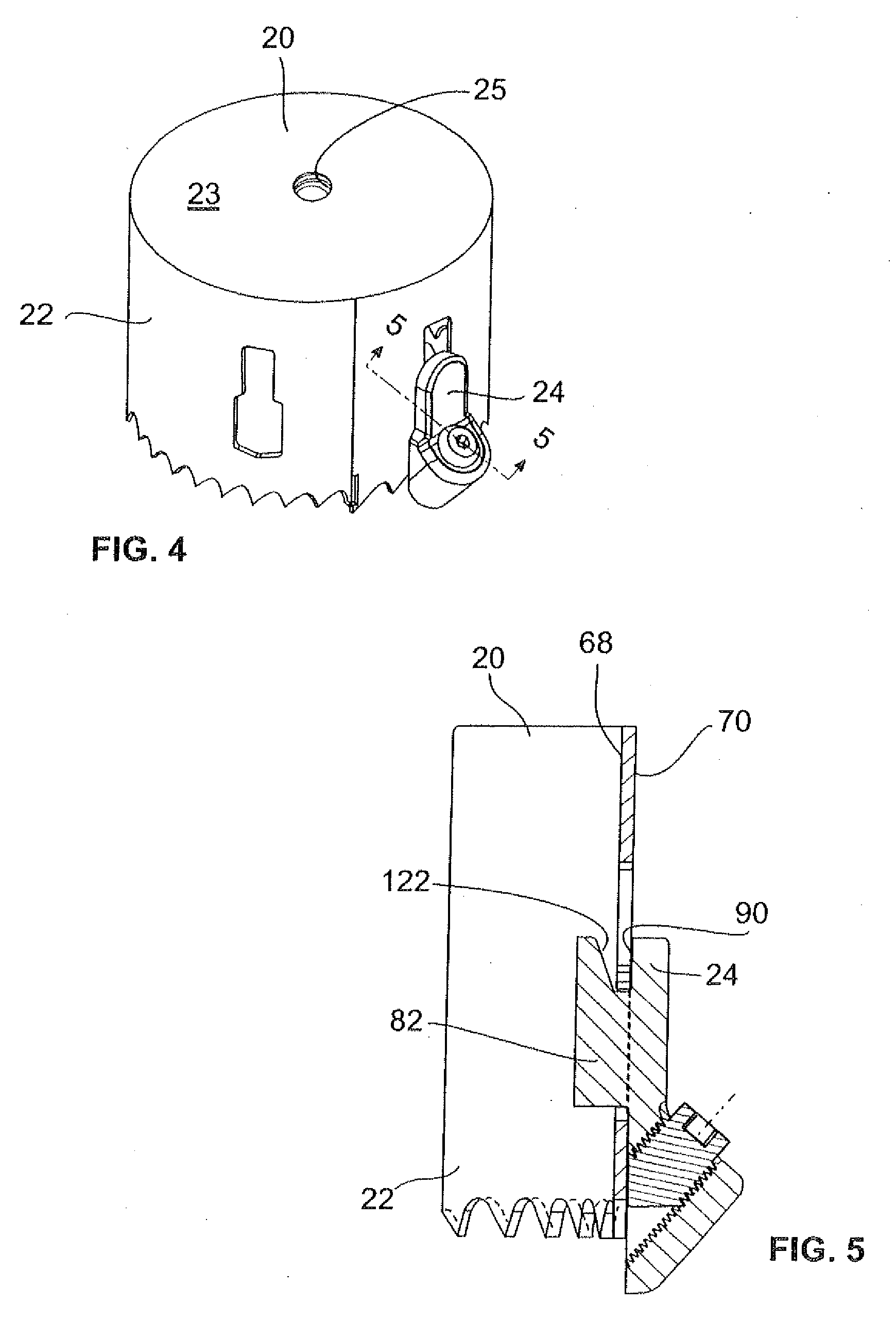 Hole saw with depth stop