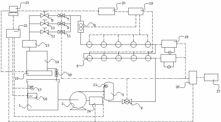 Automatic calibrating apparatus on flow of heat energy meter