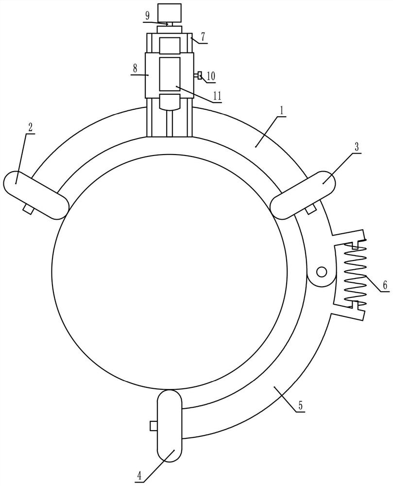 Electric pole crack detection device, control method and control terminal