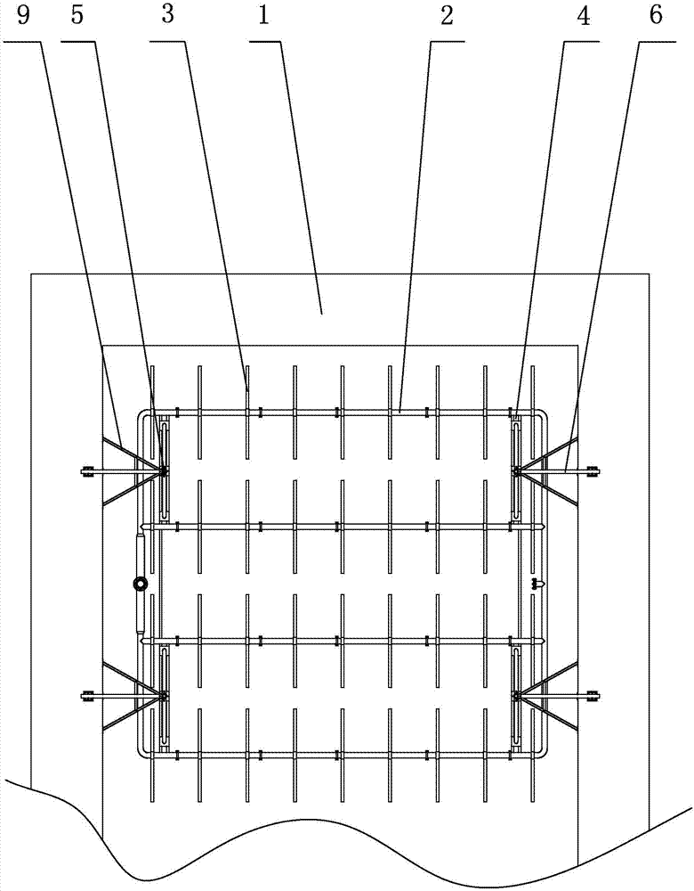 Bracket type gas distribution pipe lifting device and aerator pipe maintenance and replacement method