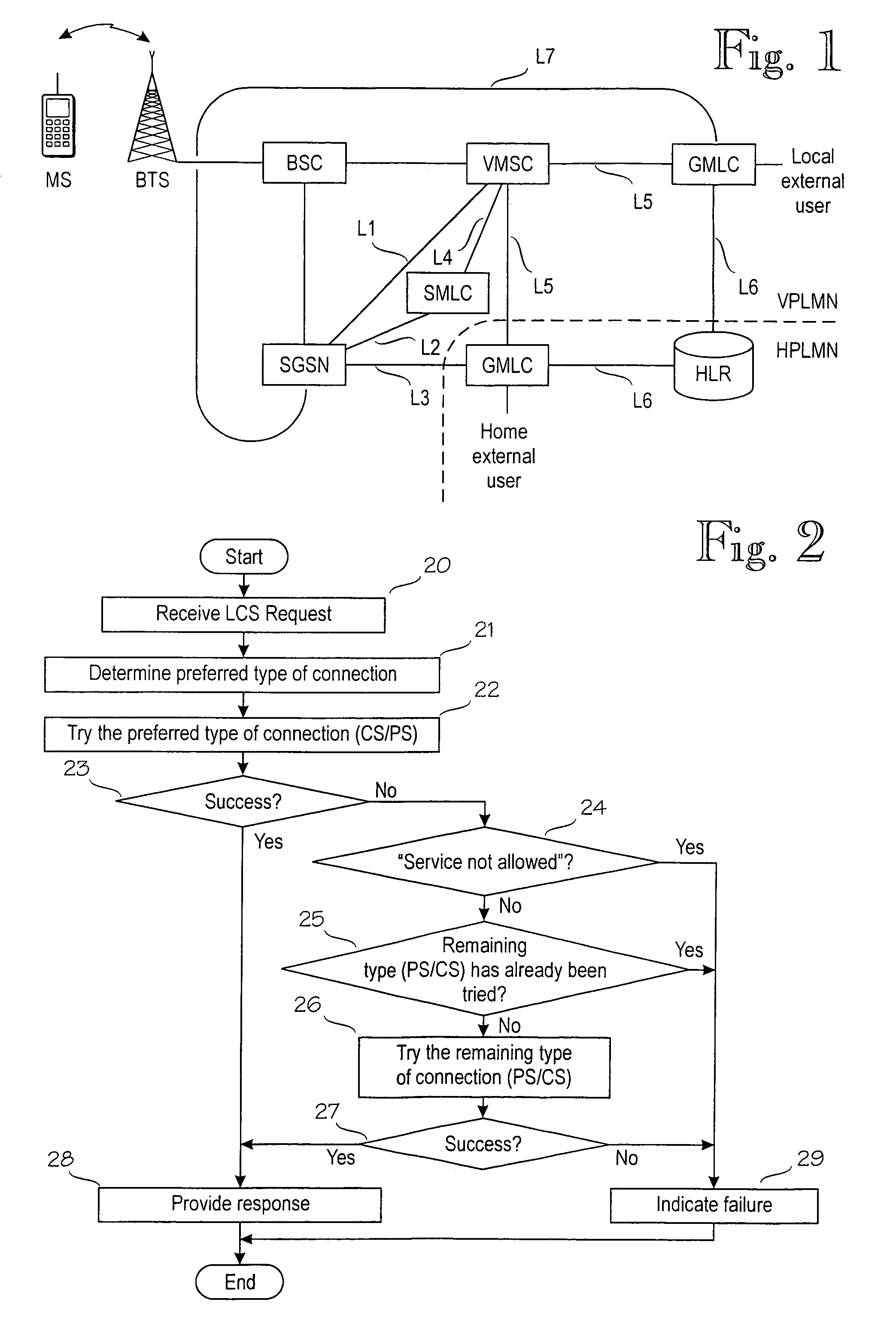 Location services in a packet radio network