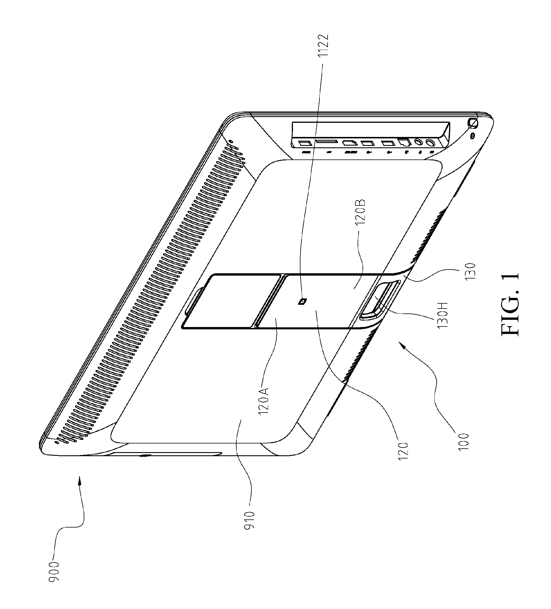 Handle structure and electronic apparatus having same handle structure