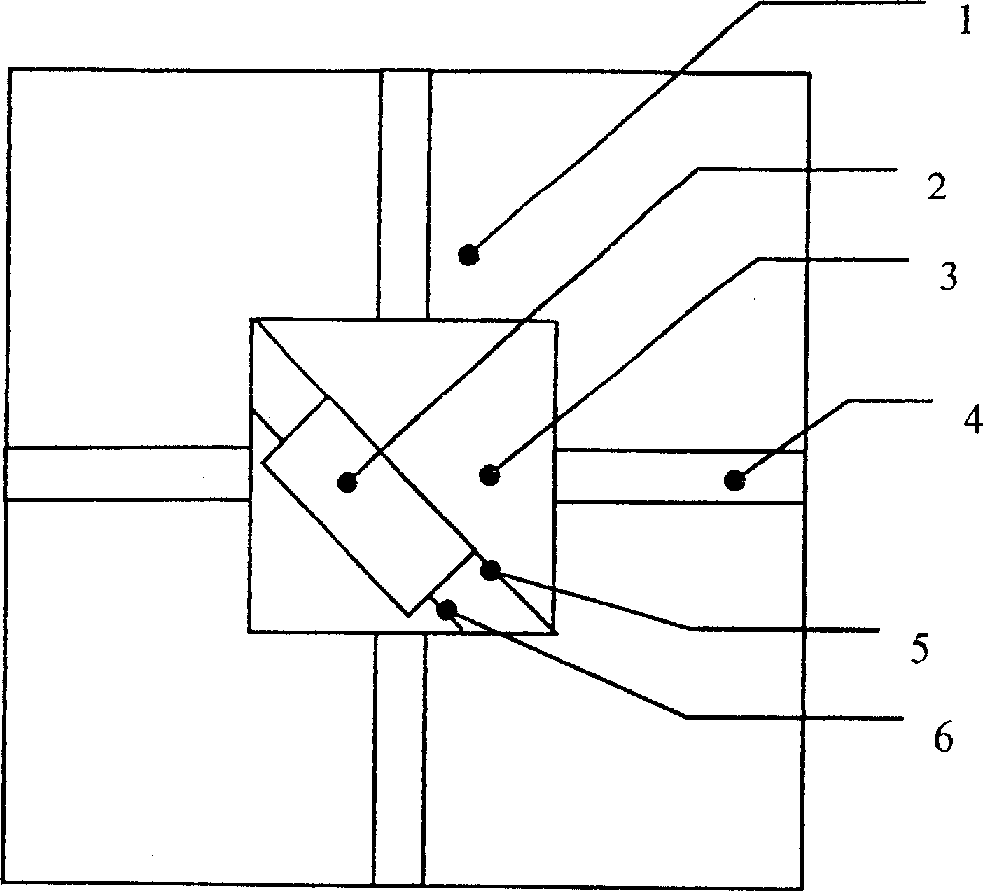 Micromechanical optical switch made of metal material