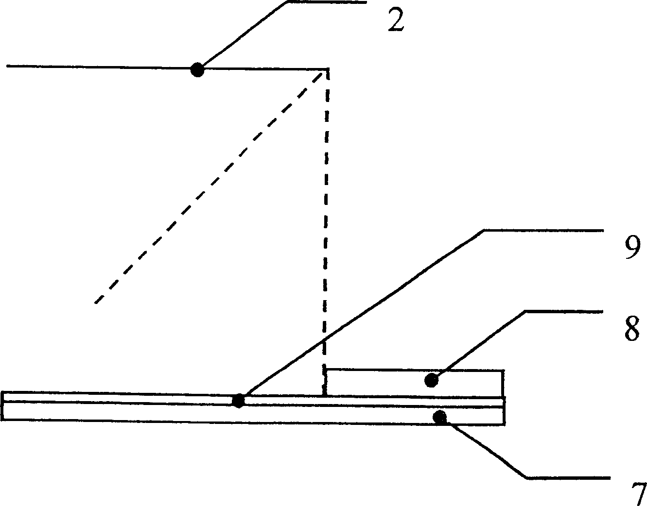 Micromechanical optical switch made of metal material