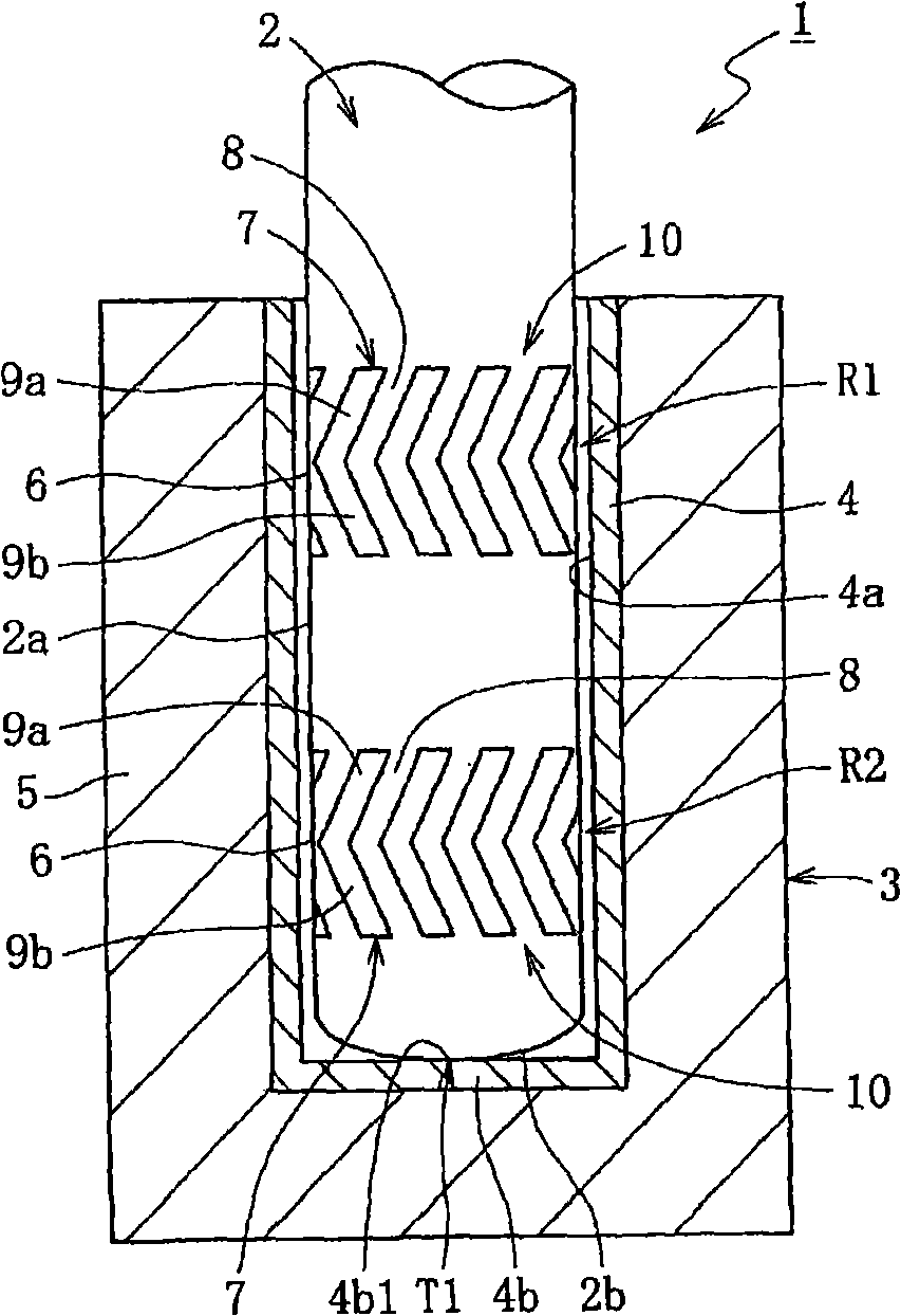 Shaft member for dynamic pressure bearing device