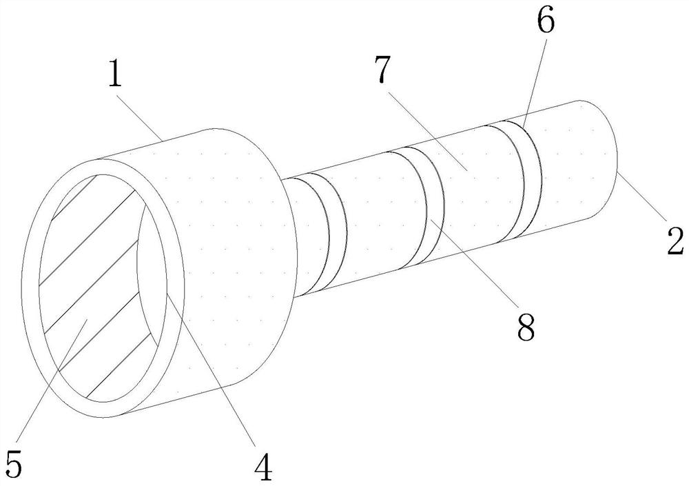 High-temperature-resistant oil pipe joint and preparation method thereof