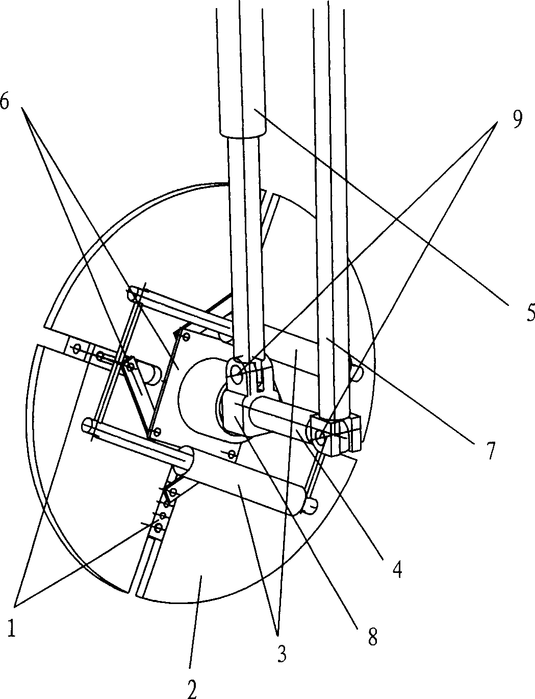 Flywheel casing on-line rapid assembling device and method