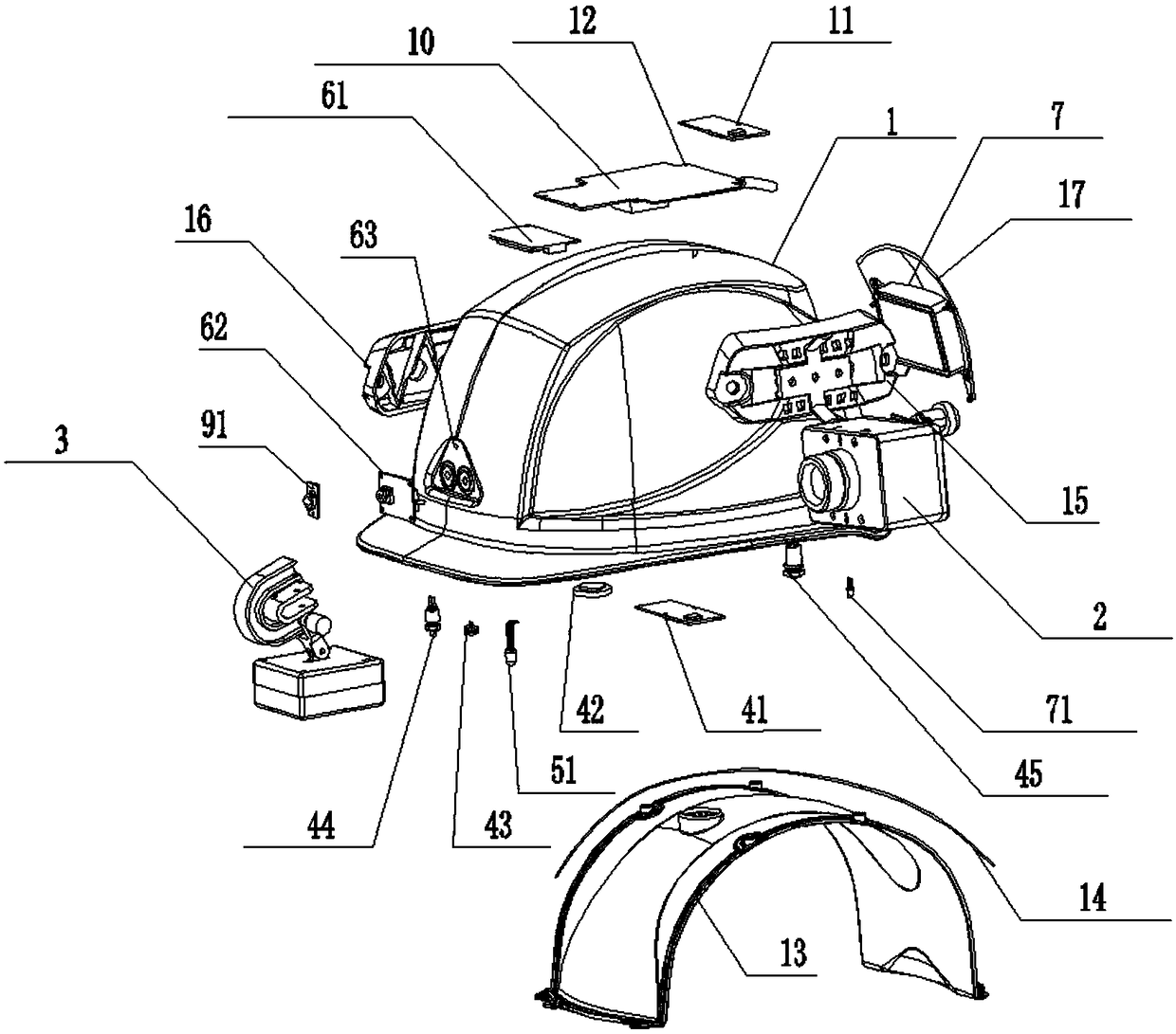 Modular intelligent helmet