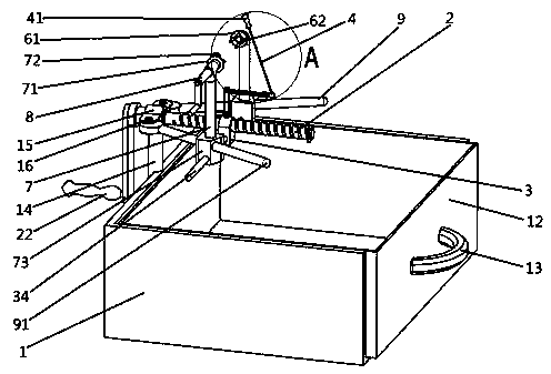 Pineapple peeling device capable of achieving rapid clamping and positioning