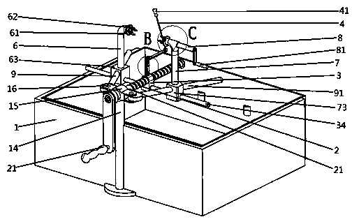 Pineapple peeling device capable of achieving rapid clamping and positioning