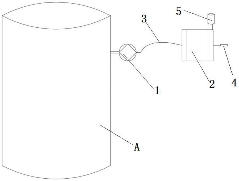 Monitoring and protecting device and method for air storage tank of air compressor