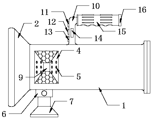 Multidirectional irradiation flashlight for night patrol