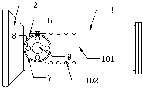 Multidirectional irradiation flashlight for night patrol