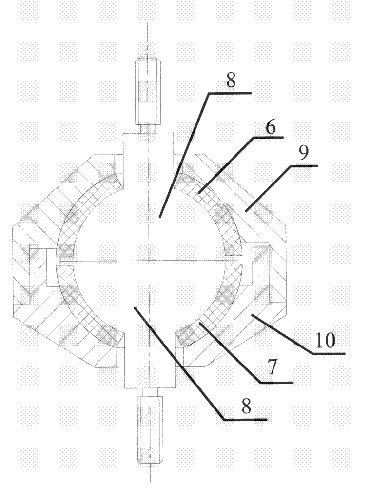 Three-way viscoelastic damper