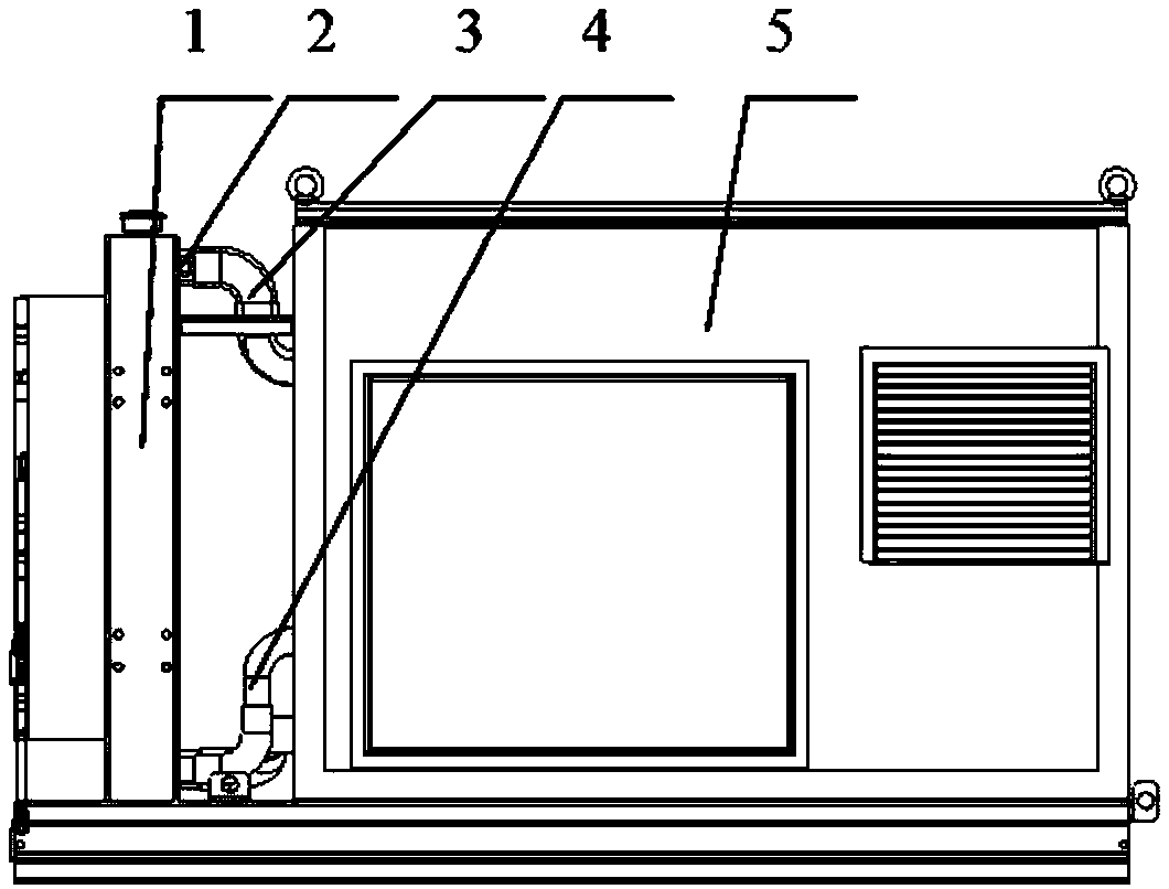 Power station silent energy-saving type heat dissipation system