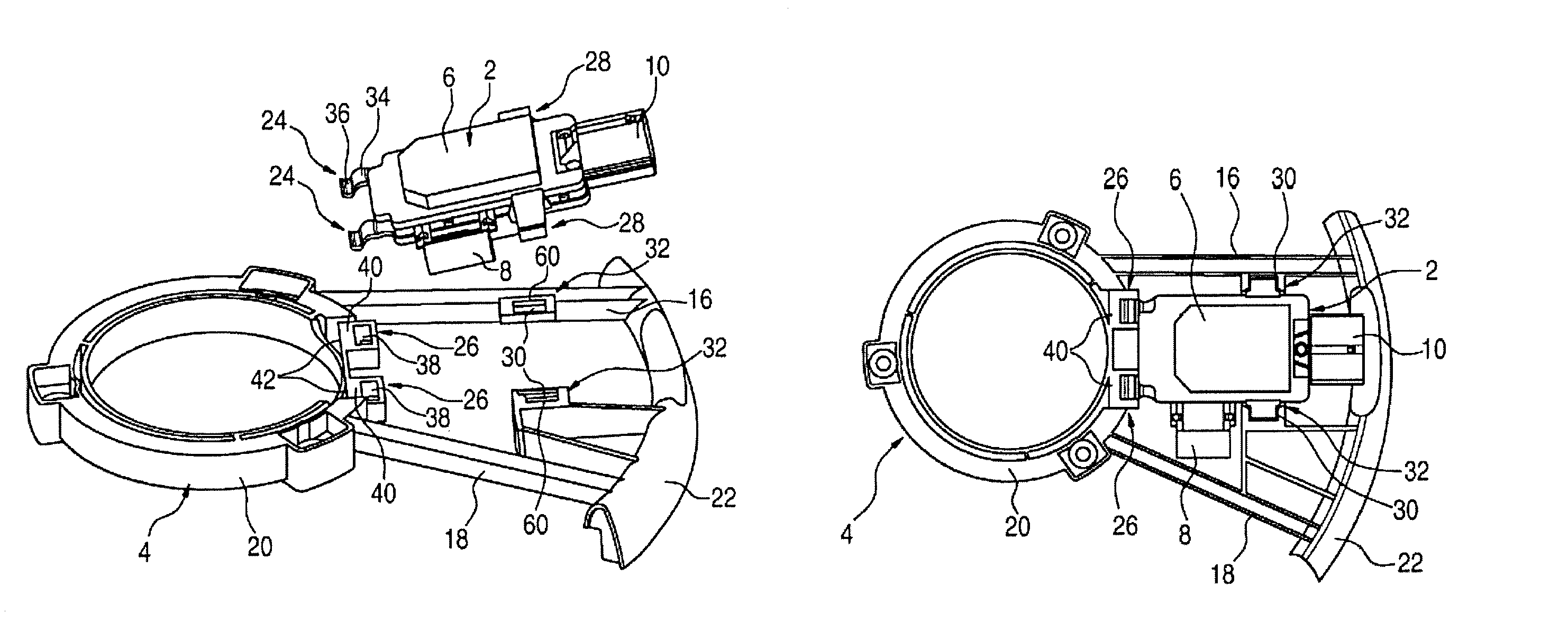 Electronic module for a fan of an internal combustion engine in a motor vehicle