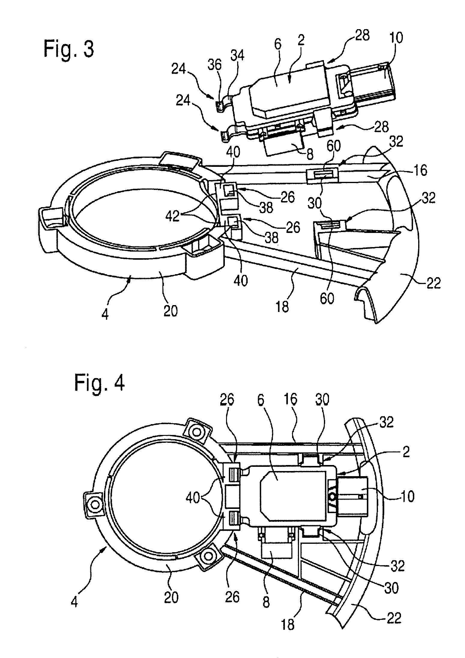 Electronic module for a fan of an internal combustion engine in a motor vehicle