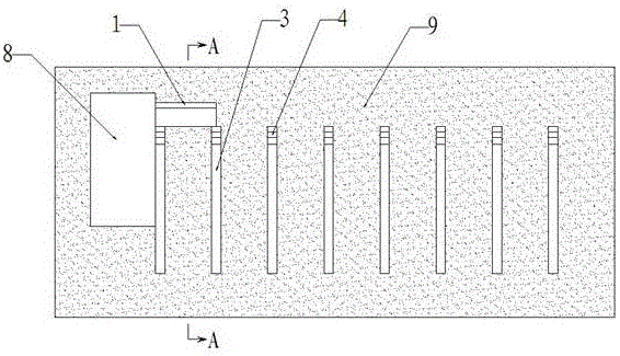 Construction method of an underground vaulted roof