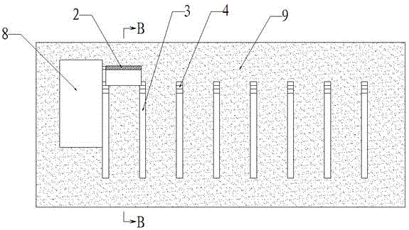 Construction method of an underground vaulted roof