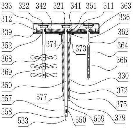 Combined rotating paddle no-seal paper pulp stirring equipment assembly and use method thereof