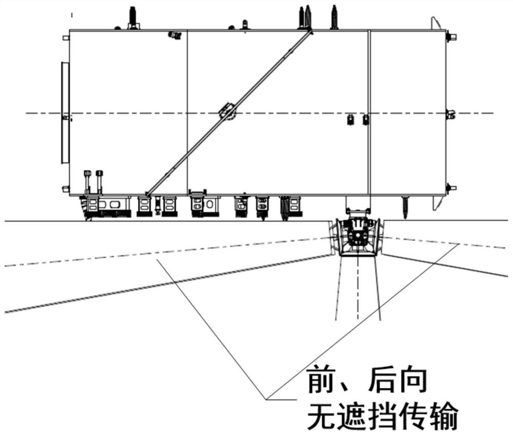 Ground data transmission antenna layout method adapting to inter-satellite transmission