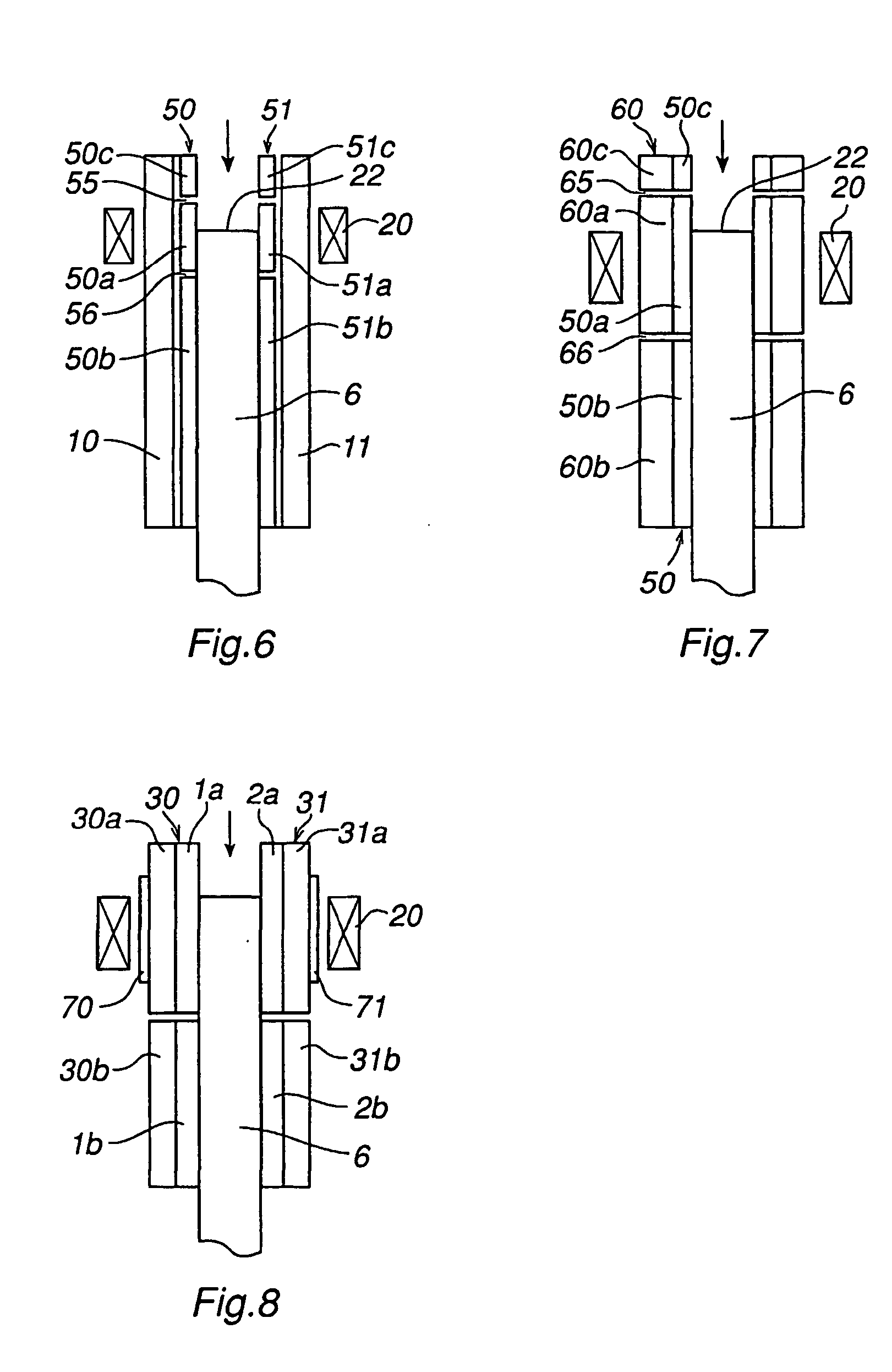 Device for casting of metal