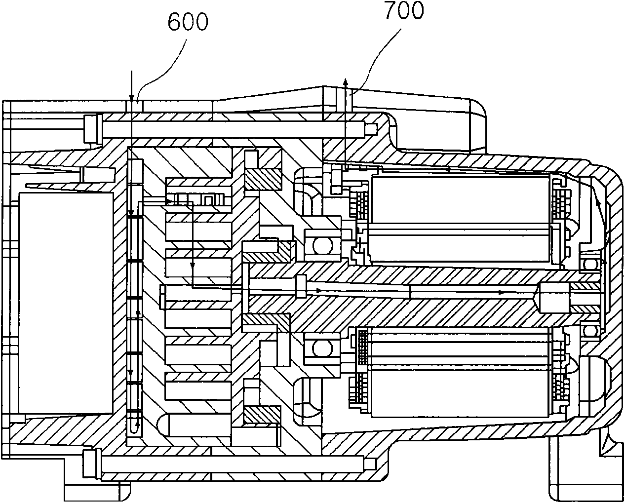 Inverter type scroll compressor