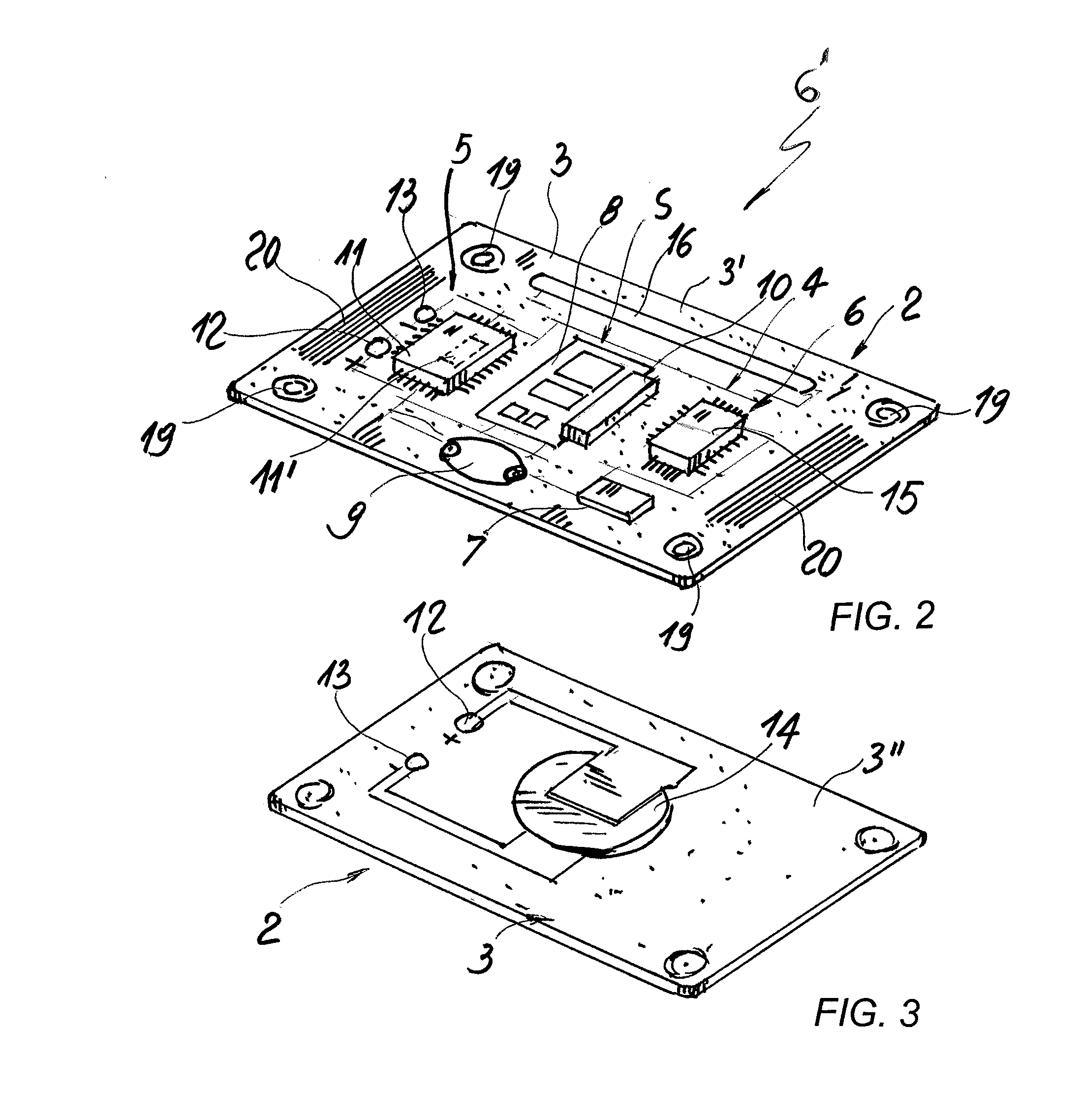 Sensor device for treatment and remote monitoring of vital biological parameters