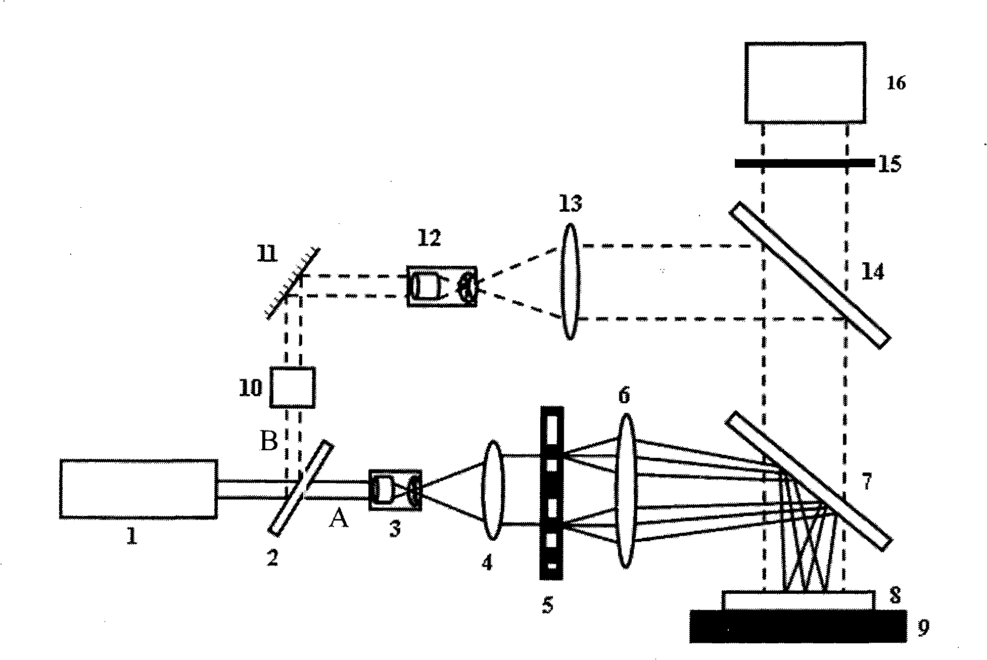 Dammann grating-based femtosecond laser parallel micromachining device with real-time monitoring function