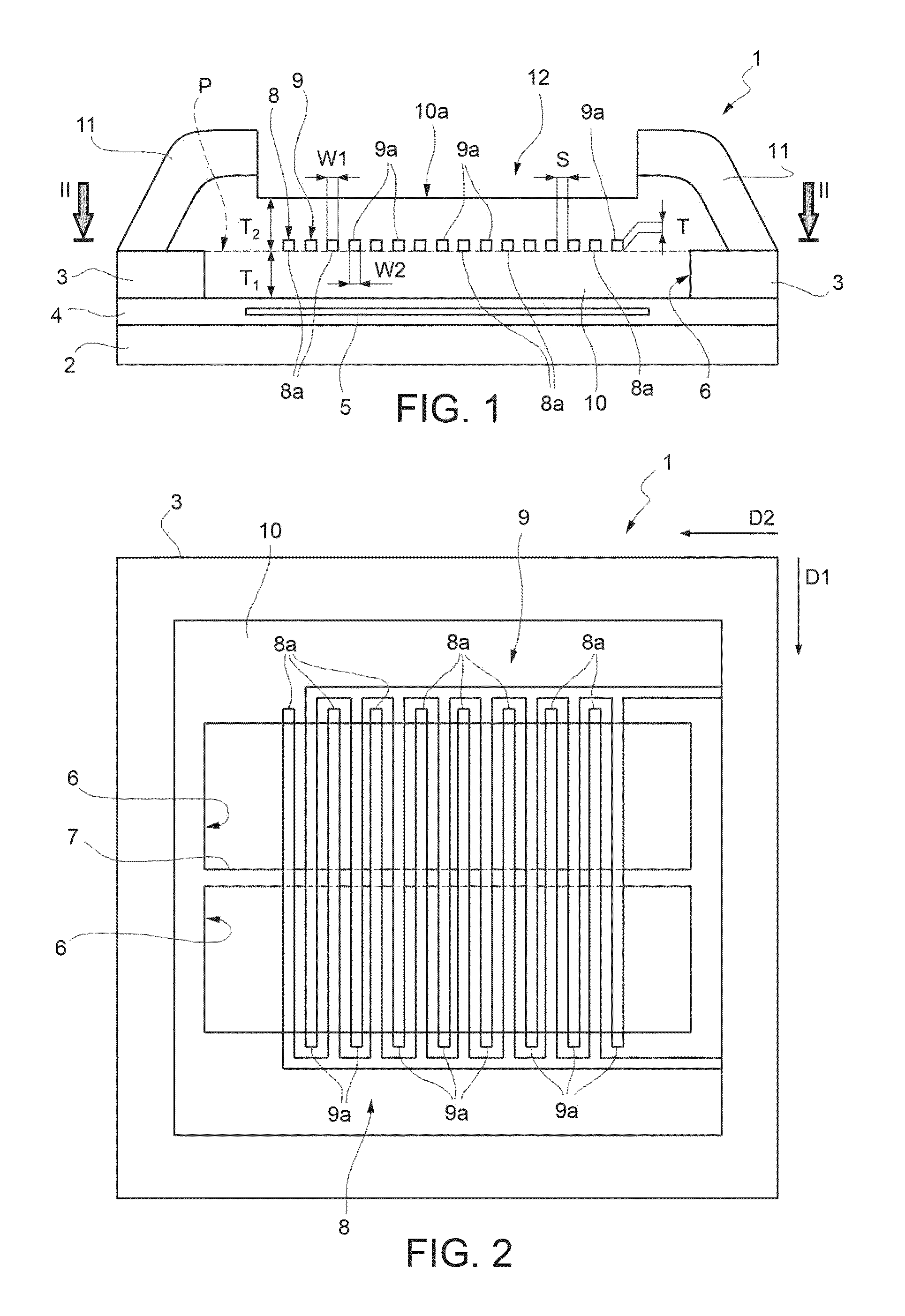 Sensor of volatile substances and process for manufacturing a sensor of volatile substances