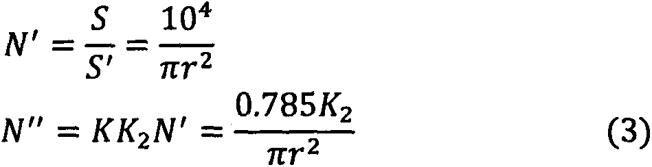 A method for calculating the amount of crushed stone in the crushed stone seal