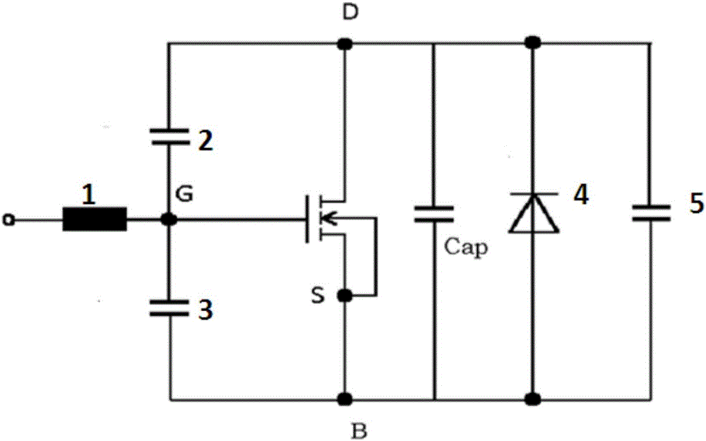 MOS structure used for packaging level reliability test and manufacturing method thereof